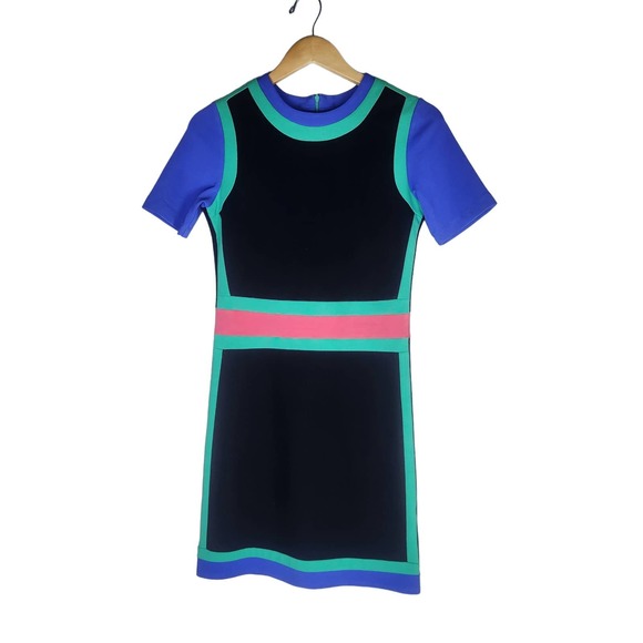 RED Sax Fifth Avenue Camilla and Marc Moondance Colorblock Dress, Size 4 - Picture 6 of 11